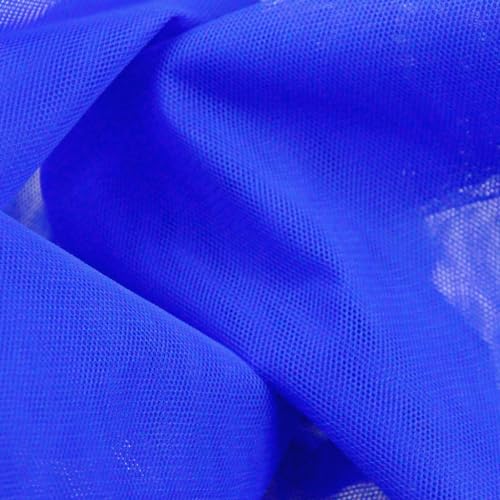 Textrend Tüllstoff - Kleidung und Dekorationen - Stoff zum Nähen - Hochzeitsdekoration - Tüll Meterware - Polyester - Textilien 1x1.6m (Marineblau) von TEXTREND