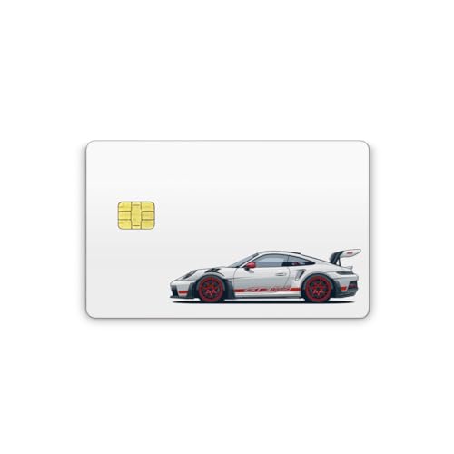 Kreditkarten EC Karten Aufkleber Skin Sticker 3M Folie verschiedene Designs (GT3RS, Kleiner Chip) von TF Skins