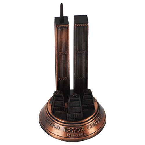 Treasure Gurus Bronze Metall World Trade Center 9/11 WTC Modell Nachbildung Druckguss Bleistiftspitzer von TG,LLC