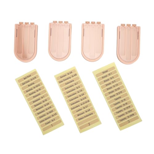 Nähnadel-Aufbewahrungsbehälter, langlebig, tragbar, kompakt, Nähnadel-Organizer für Zuhause, Reisen, Haushalt (4pcs Roseate) von TGBSOG