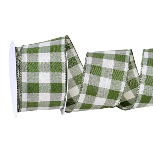 Personalisierte Bänder Geschenkband, 9m x 6,3cm Band Erntedank Verpackungsband Herbstdeko Dekoband Bastelbänder for Weihnachten, Hochzeit, Erntedeko(Green) von TGDGFKIAS