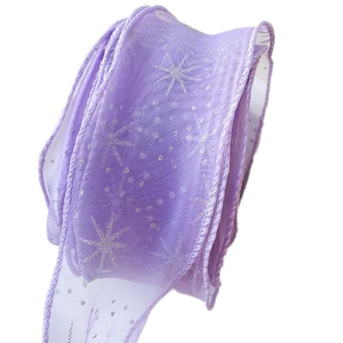 Personalisierte Bänder Geschenkband, Tüllband, Tüll Dekostoff, Schleifenband Geschenkband, Dekoband, for Hochzeitsfeier, Deko, Basteln, Tischdeko, Geschenk(Purple) von TGDGFKIAS