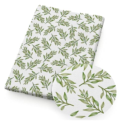 TGDGFKIAS Baumwollstoff, 50 * 145 cm Polyester-Baumwollstoffe Meterware Cartoon Blumen Blätter Stoffe for Nähen Tuch Kleid DIY Handwerk Heimtextilien(1217354,50X145CM-4 WAYS STRETCH KNIT) von TGDGFKIAS