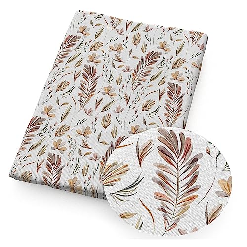 TGDGFKIAS Baumwollstoff, 50 * 145 cm Polyester-Baumwollstoffe Meterware Cartoon Blumen Blätter Stoffe for Nähen Tuch Kleid DIY Handwerk Heimtextilien(1217358,50X145CM-4 WAYS STRETCH KNIT) von TGDGFKIAS