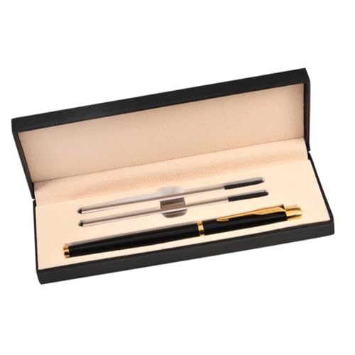 TGDGFKIAS Büro Unterschrift Stift Business Stift, 1 Set Kugelschreiber, klassische Metall-Tintenroller, tragbare Gel-Tintenstifte, die fließend schreiben, Business-Büro-Unterzeichnungsstift von TGDGFKIAS