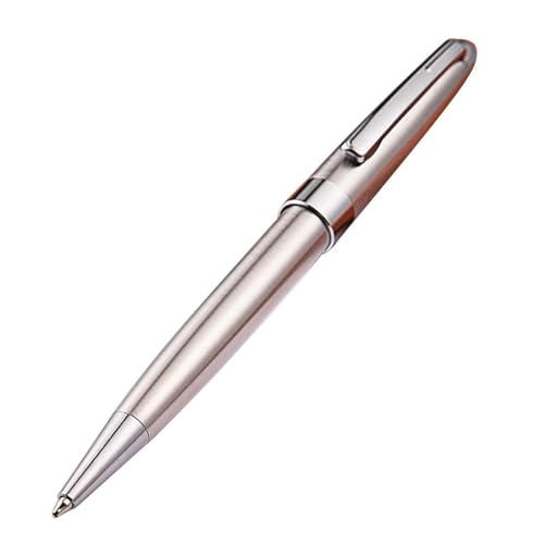 TGDGFKIAS Büro Unterschrift Stift Business Stift, Luxuriöse Metall-Kugelschreiber, 1,0 mm, Tintenroller, Business-Gel-Tintenstifte, die fließend schreiben und Aufzeichnungen schreiben können(Silver) von TGDGFKIAS