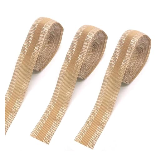 TGDGFKIAS Saumband Kein Nahtband, Klebeband ohne Nähen, Saumband for Stoff, for Flicken, DIY-Nähen, Saumband(Beige,1 Meter) von TGDGFKIAS