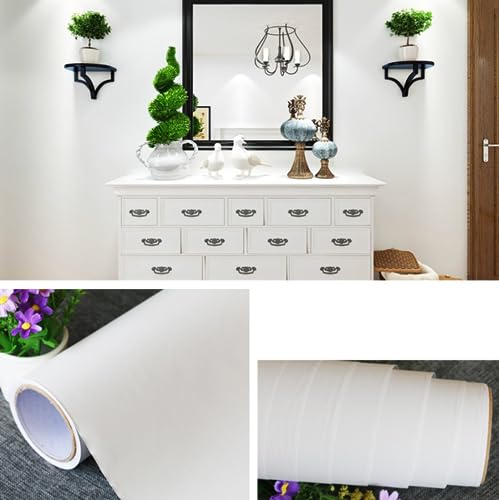 Wohnzimmer Wallpaper Wallpaper, Tapete Schlafzimmer PVC Tapete Wandaufkleber Wohnzimmer Hintergrund Wand verdickte selbstklebende Aufkleber(White) von TGDGFKIAS