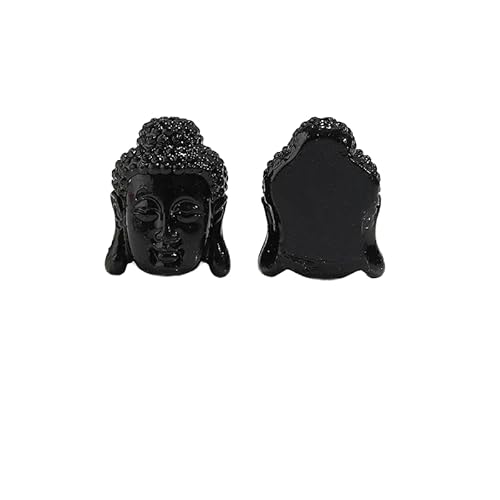 THAYLA 11–19 mm 20 Stück Khaki-Harz Koralle Buddha-Kopf-Perlen Charm-Anhänger Buddha-Kopf-Abstandsperlen für die Schmuckherstellung tibetische Buddha-Perlen von THAYLA