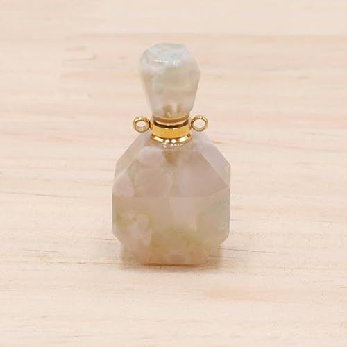 THAYLA 20 x 36 mm 2 Stück Parfümflaschen-Perlen aus Naturstein zur Herstellung von Armbändern natürliche Edelsteinperlen/Charm/Anhänger zur Schmuckherstellung von THAYLA