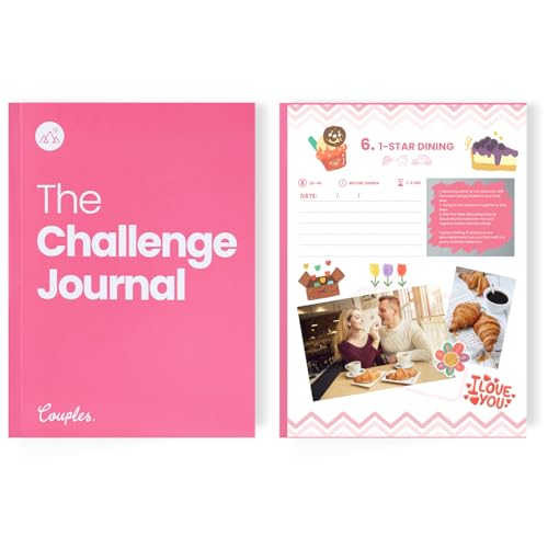 THE CHALLENGE JOURNAL - 50 Rubbel-Challenges & Date-Ideen, Couples Adventure Book, Memories Scrapbook - Great for Date Night, Romantic Couples Gift for Anniversary, Wedding, Valentine's Day von THE CHALLENGE JOURNAL