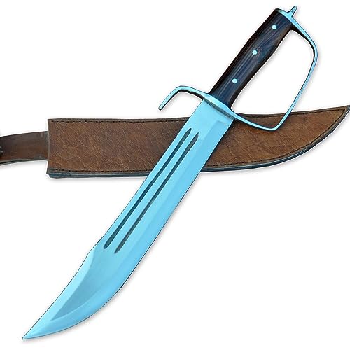 THE NEPAL Survival Bowie – Jagd- und Campingmesser mit 38 cm langer Klinge – robustes Messer – echtes funktionierendes Bowie-Messer von THE NEPAL