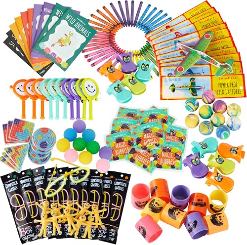 THE TWIDDLERS 240 Premium Kindergeburtstag Spielzeugset für Mädchen & Jungen - Mitgebsel, Mitbringsel, Gastgeschenke, Piñata Füllung, Ostern, Tombola Preise von THE TWIDDLERS