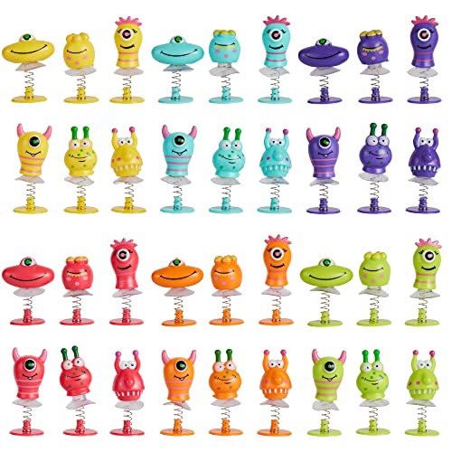 THE TWIDDLERS 36 Springende Monster Springspielzeuge für Jungen & Mädchen - Hüpfmonster Gastgeschenke, Mitbringsel, Mitgebsel, Give Aways Kindergeburtstag, Alien Kleine Geschenke für Kinder von THE TWIDDLERS