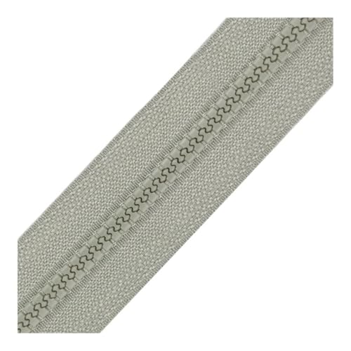 3 Stück 40-120 cm Harzspulen-Reißverschlüsse für Schneiderarbeiten, Nähen, Handwerk, Nylon-Reißverschlüsse, Großpackung, 24 Farben (hellgrau, Option 1_80 cm) von THEDAYBABY