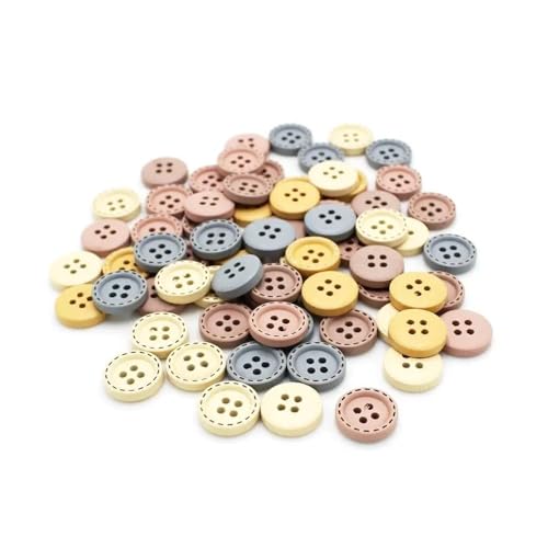 Holzknöpfe für Kleidung, Handarbeiten, Scrapbooking, dekorative Holzknöpfe für Bastelarbeiten, DIY-Zubehör, 50 Stück, 50 Stück Holzknöpfe für Kleidung, Handarbeiten, Scrapbooking, dekorative Holzknöpfe für Bastelarbeiten, DIY-Zubehör, 50 Stück, 50 Stück von THEDAYBABY