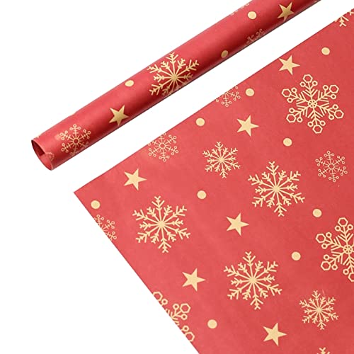 5 stücke Weihnachten Geschenkpapier Kraftpapier Schneeflocke Elch Muster für Weihnachtsgeschenk von THINCAN