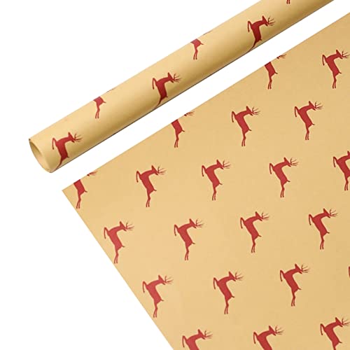 5 stücke Weihnachten Geschenkpapier Kraftpapier Schneeflocke Elch Muster für Weihnachtsgeschenk von THINCAN