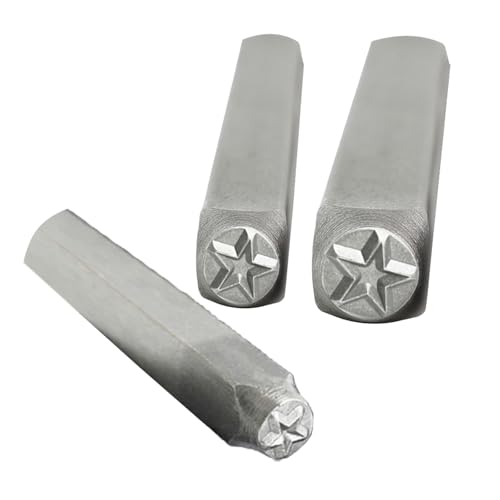 6-teiliges Vielseitiges Sternförmiges Metallstempel Set Aus Kohlenstoffstahl Werkzeuge Für Bastler Prägezubehör Für Leder Und Holz von THINCAN