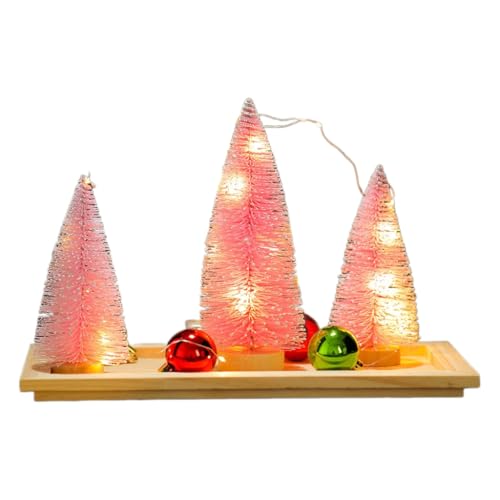 Einzigartiger Weihnachtsbaum mit Beleuchtung, beleuchteter Weihnachtsbaum mit Licht, tragbares Ornament für die Tischdekoration von THINCAN