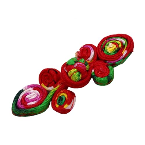 Knopf mit Blumenmotiv für traditionelle chinesische Kleidung, Handarbeit, Accessoires, stilvolle Froschknöpfe, chinesischer Cheongsam von THINCAN
