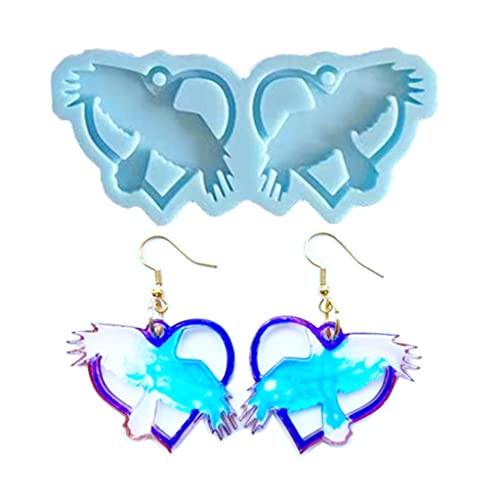 Kristall Epoxidform Ohrringe Anhänger Schmuck Schimmel Hängende Anhänger Dekoration Liebe Engel Spiegel Silikonform Kristall Epoxidform Ohrringe Anhänger Schmuck Schimmel Hängende Anhänger Dekoration Liebe Engel Spiegel Silikonform von THINCAN
