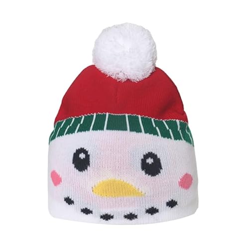 Neue Jahr Gestrickte Pullover Schneemann Hut Erwachsene Kinder Weihnachten Für Weihnachten Santa Caps von THINCAN