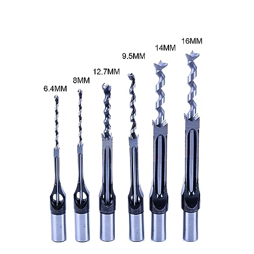 Professionelles Holzbohrer Bit 6pcs Square Loch Lochvermorte Meißelbohrer Bits Hochgeschwindigkeits Stahlwerkzeuge Für Präzise Holzbearbeitung Professionelles Holzbohrer Bit 6pcs Square Loch Lochvermorte Meißelbohrer Bits Hochgeschwindigkeits Stahlwerkzeuge Für Präzise Holzbearbeitung von THINCAN