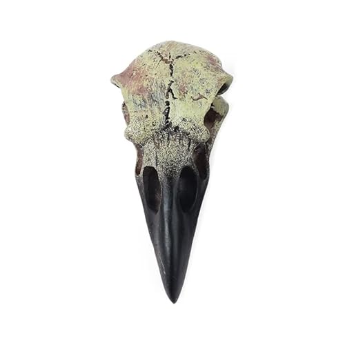 RavenSkull Knochen Halskette Halloween Hängender Anhänger Crow Skull Dekoratives Ornament Gothic Party Anhänger Erwachsene Schmuck von THINCAN