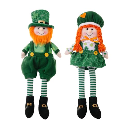 THINCAN StPatrick's Day Irish Day Plüschtiere SaintPaddy's Day Geschenk Kleeblätter StPatricks Dekorationen von THINCAN
