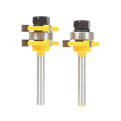 Vielseitig 2pcs Zungenrouter Bit Set Erstellen Glatte Holzgelenk Für Erfahrung Nahtloser Holzbearbeitung Erzielen Ein Besseres Ergebnis Vielseitig 2pcs Zungenrouter Bit Set Erstellen Glatte Holzgelenk Für Erfahrung Nahtloser Holzbearbeitung Erzielen Ein Besseres Ergebnis von THINCAN