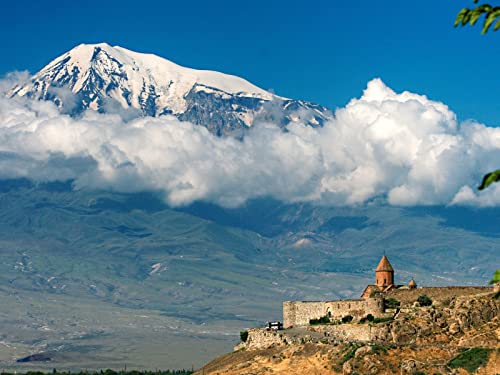 Malen Nach Zahlen Erwachsene Faltenfreie Leinwand,Berg,Ararat,Armenien-40 * 50 cm Ohne Rahmen von THISIT