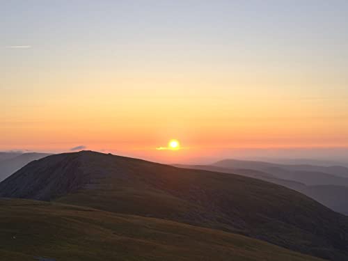 THISIT Malen nach Zahlen Erwachsene - Berge,Ebene,Sonnenaufgang-16 x 20 Zoll Ohne Rahmen von THISIT