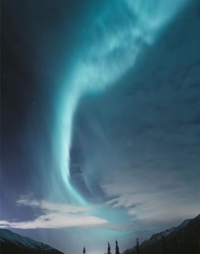 THISIT Selber malen nach Zahlen für Anfänger auf Leinwand,Nordlichter,Himmel,Sterne-16 x 20 Zoll mit Rahmen von THISIT