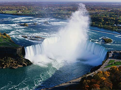 THISIT Malen nach Zahlen Erwachsene - Niagara,Wasserfälle,Nebel,Wasser-40 * 50 cm mit Rahmen von THISIT