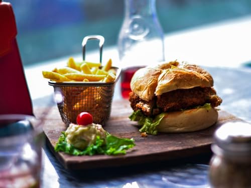 THISIT Malen nach Zahlen Erwachsene - Pommes, Pommes, Burger, Hamburger-16 x 20 Zoll Rahmenlos von THISIT