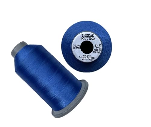 THREAD SOLUTION Glitz Trilobal-Stickgarn, 100 % Polyester, 40 W, 4500 m, Blau THREAD SOLUTION Glitz Trilobal-Stickgarn, 100 % Polyester, 40 W, 4500 m, Blau von THREAD SOLUTION