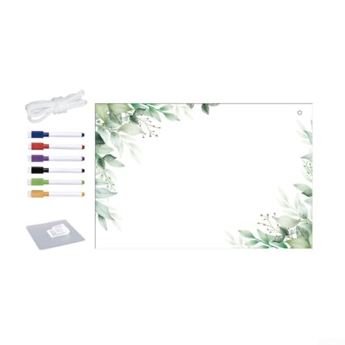 Acryl-Kalender-Set zum Aufhängen, 30,5 x 20,3 cm, transparente, trocken abwischbare Tafel (E) von TIANHENGMart