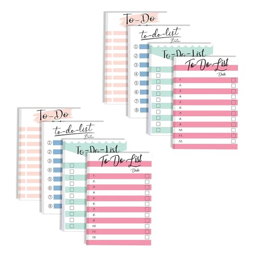 Adheive Notes Notizpapier, 10,2 x 15,2 cm, kleiner Schreibblock, Planer, Notizblöcke für Büro, Schule, Zubehör, 50 Blatt/Block von TIANQUXNGI