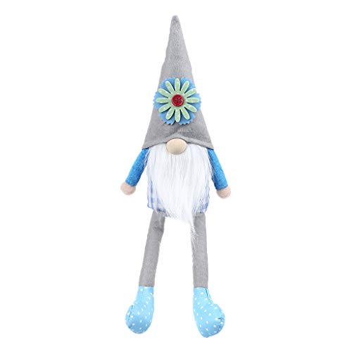 Springtime Flower Long Legs Swedish Nordic Tomte Plush For Home Decor Ornaments von TIANQUXNGI