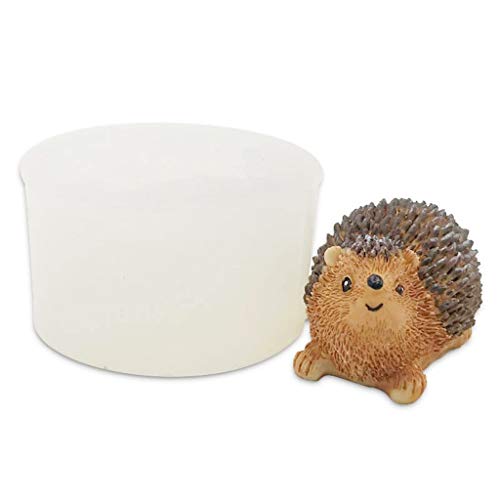 TIANQUXNGI 3D-Tier-Cartoon-Igel-Silikonform, Kristall, Epoxidharz, Gipsherstellungszubehör von TIANQUXNGI