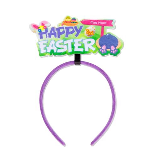 TIAOWU Schleife Huhn Stirnband Ostern Stirnband Hasen Ohren Haarbänder Ostern Tag Stirnband Haarschmuck Teil Dekorationen Hasen Ohren Stirnband von TIAOWU