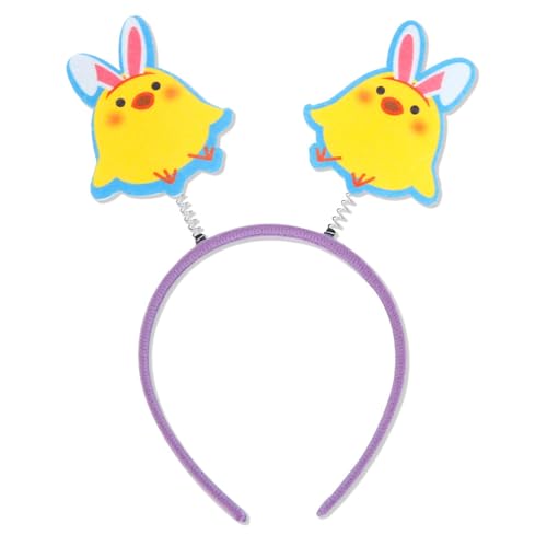 TIAOWU Schleife Huhn Stirnband Ostern Stirnband Hasen Ohren Haarbänder Ostern Tag Stirnband Haarschmuck Teil Dekorationen Hasen Ohren Stirnband von TIAOWU