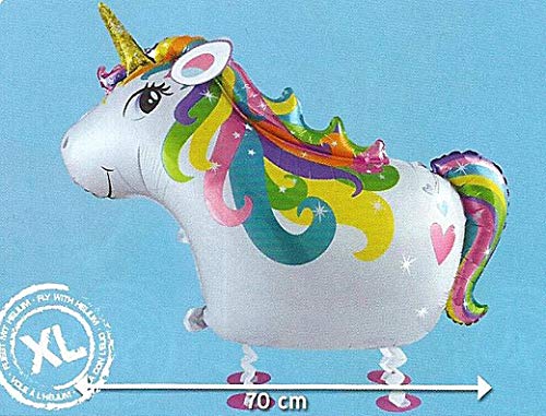 TIB Heyne 1 XL AIRWALKER FOLIENBALLON Motiv Einhorn ca.70 cm Ballon Helium GEEIGNET von TIB Heyne