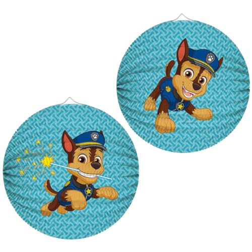 TIB Heyne Lampion * PAW Patrol & Chase * als Deko oder Spiel für Kindergeburtstag, Halloween oder Karneval | Polizeihunde Mottoparty Party Laterne von TIB Heyne