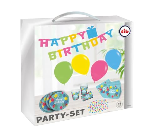 TIB Heyne 19950 Partyset Geburtstag, Mehrfarbig, Standard von TIB Heyne