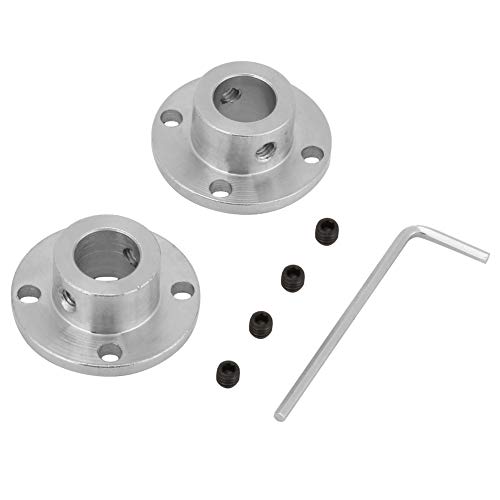 TICFOX 2 Stück M4 Starre Flanschkupplung, Motorwellenkupplung Anschluss ID 12 mm Außendurchmesser 18 mm für DIY Teile von TICFOX