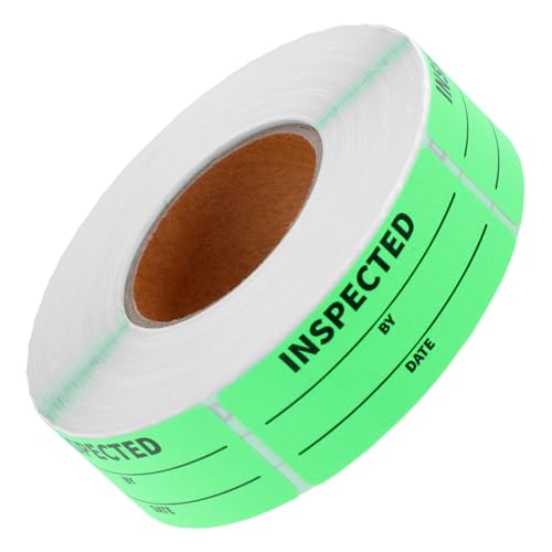 TIDTALEO 1 Rolle Inventar-tags Etikett Inhaber Service-aufkleber Markierungen Behälter Klebrig Whiteboard-marker Trocken Abwischbar Aus Karte Trocken Abwischbare Expo-marker Punkt Green Pvc von TIDTALEO