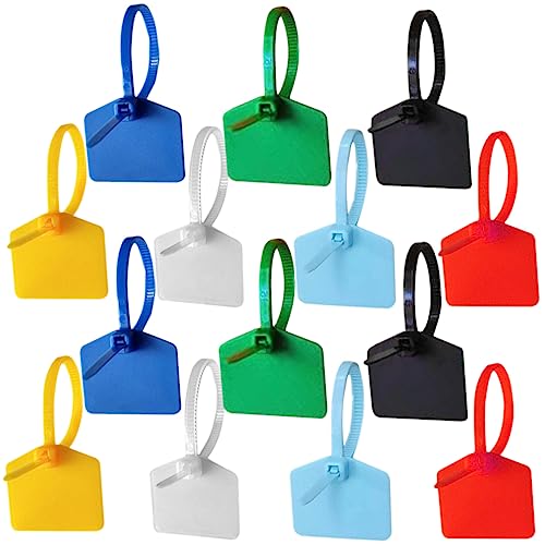 TIDTALEO 120st Etiketten Für Kabelbinder Kabelwandplatte Starke Kabelbinder Draht Kabelanker Für Kabel Wiederverwendbare Kabelbinder Multi Kabel-organizer Für Den Schreibtisch Haken Nylon von TIDTALEO