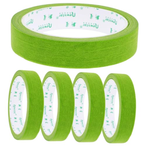 TIDTALEO 5St Abdeckband verpackungsband UV-Klebeband dickes Klebeband Maskenband Klebeband selbstklebend Trimmband Etikett Malerband auto sprühband Kunstband Bandbeschriftung Papier Green von TIDTALEO